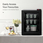 Northair 2.1 Cu Ft Countertop Display Glass Door Freezer with LED Light Perfect for Ice Cream at POS