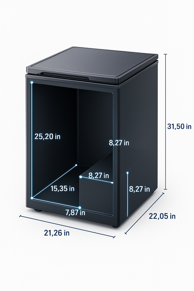 Northair 3.5 Cu.ft Low Temperature Freezer 14 °Fto -40°F with Removable Basket,Free Standing Compact Fridge Freezer for Home/Bars/Clinics/Labs/POS