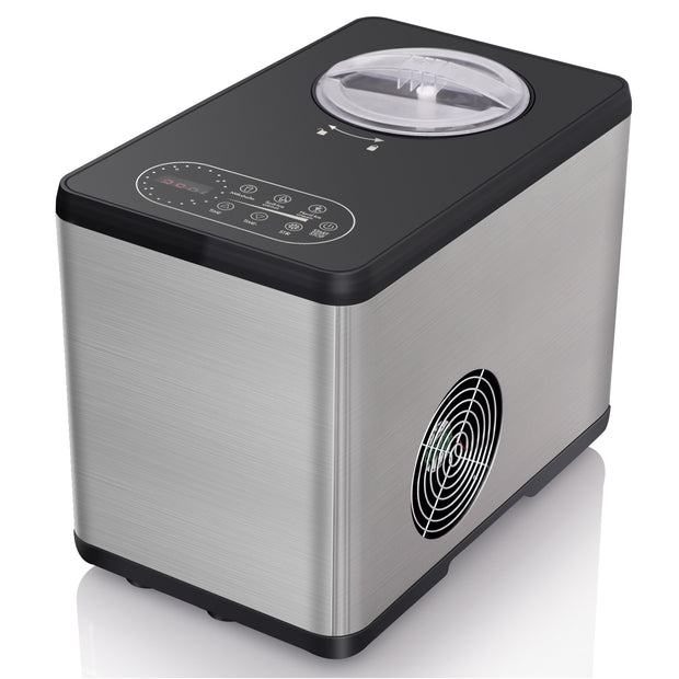 Northair Automatic Ice Cream Maker 1.6 Quart Capacity Stainless Steel, with Built-in Compressor, no pre-Freezing