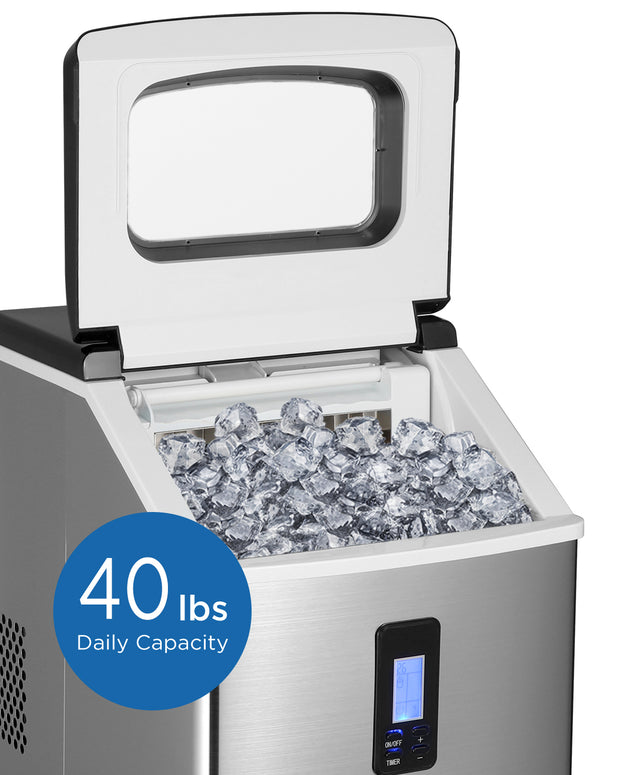 Northair 40 lb. Daily Production Freestanding Clear Ice Maker