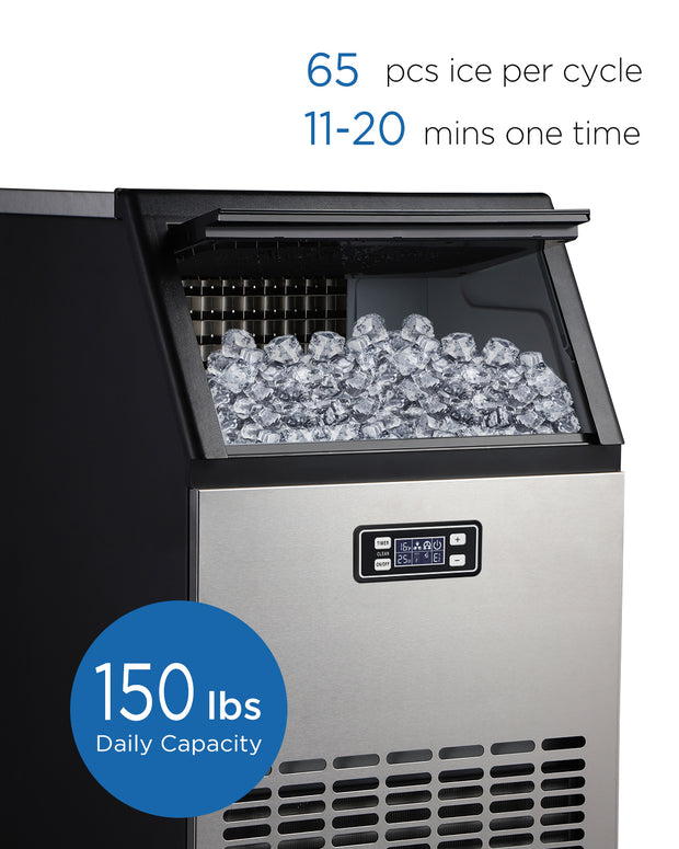 Northair Freestanding 145 lb. Daily Ice Production Ice Machine