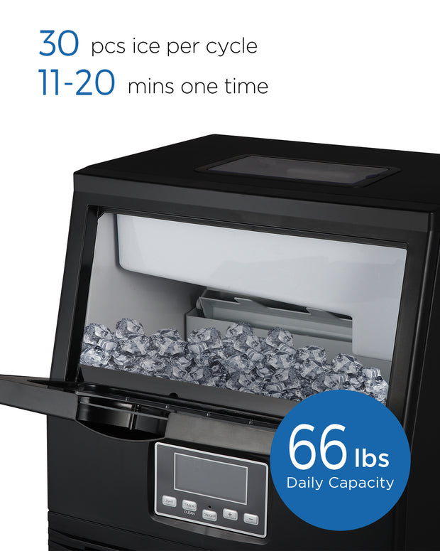 Northair 66lb Commercial Undercounter Freestanding Ice Maker Machine (70LBS, 24Hours)