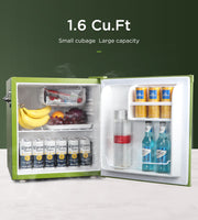 Northair 1.6 cu. ft. Freestanding Mini Fridge with Freezer/ Green