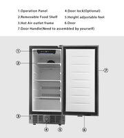 Northair 2.9 Cu ft Built in Refrigerator