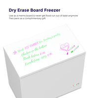Northair 7.0 cu ft Chest Freezer with Dry Erase Board