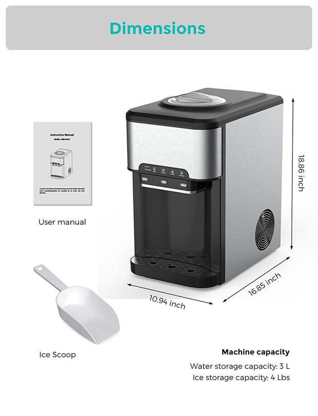 Northair countertop 3-in-1 Ice Maker with Hot&Cold Water Dispenser